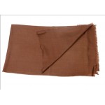 Pure Pashmina Stole / Shawl in Light Brown Color Size 70*30